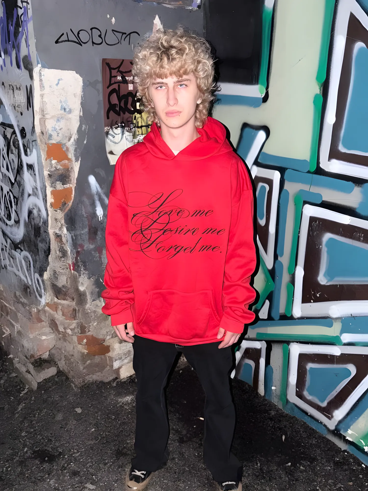 Angel Type — Red "Love" Hoodie