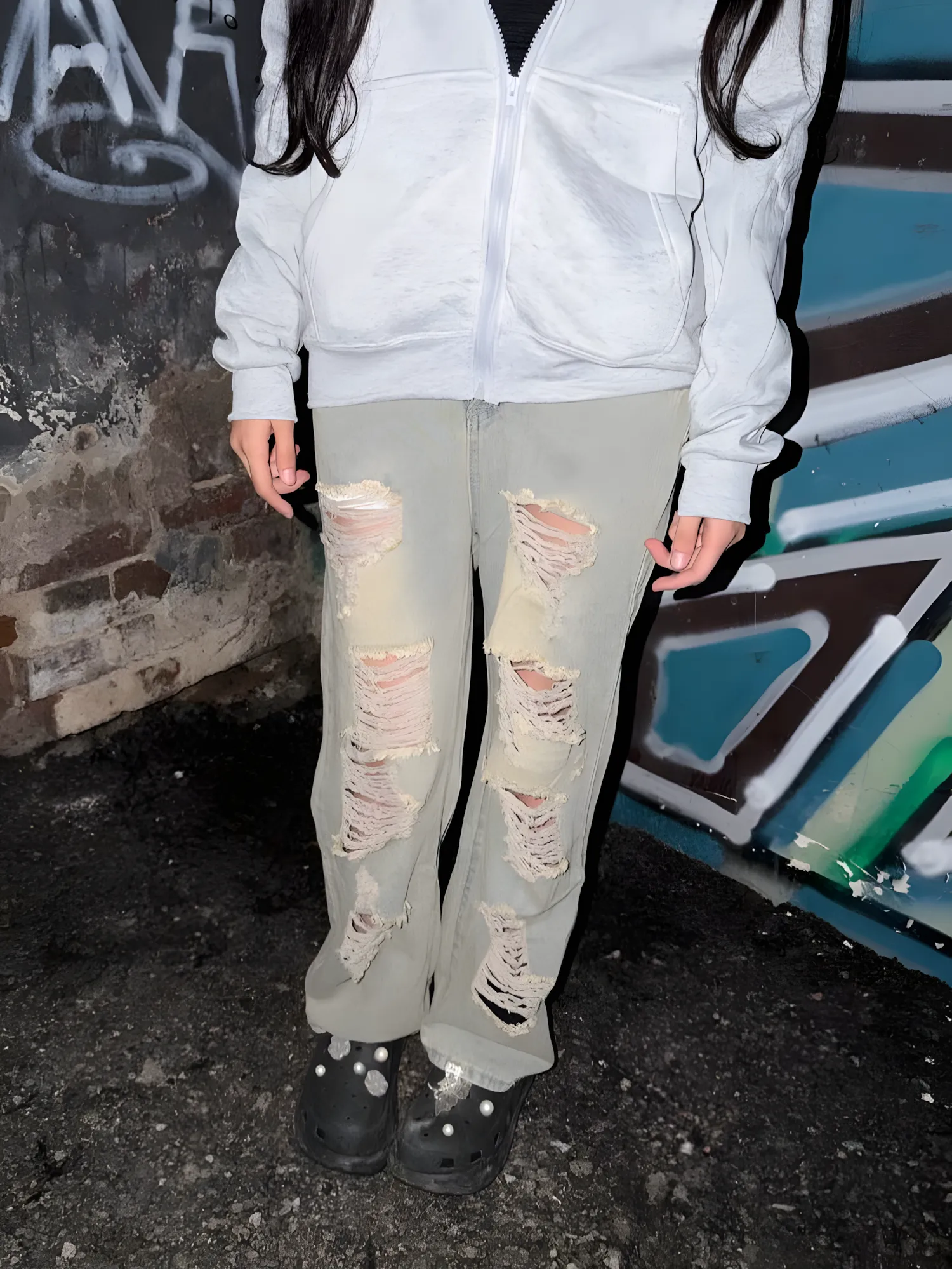 Balenciaga — Super Destroyed Baggy Jeans